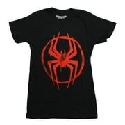 Spider-Man Across the Spider-Verse Mens T-Shirt - Graffiti Spidey Logo Back (Small)