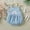 Blue, variant on Delliss Toddler Girl Clothes Baby Summer Cute Halter Romper 0 to 2 Years Old
