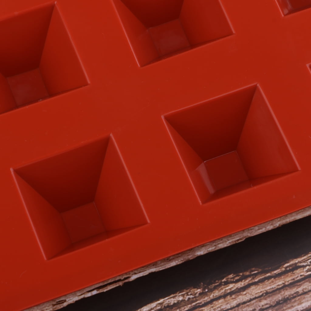 15-Cavity Pyramid Ice Tray Silicone Mold Cake Chocolate Baking Fondant Mould 15-Cavity Pyramid Ice Tray Silicone Mold Cake Chocolate Baking Fondant Mould