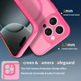 thumbnail image 3 of ELEHOLD Slim Magnetic Mag-Safe Case for iPhone 14 Pro, Shockproof Matte Protective Drop Protection Anti-Fingerprint Grip Camera Lens Bumper Case Cover with Screen Protector,Rose, 3 of 6