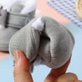 thumbnail image 7 of Dmsael Baby Girl Boots Infant Snow Boots Premium Soft Sole Anti-Slip Warm Winter Prewalker Toddler Boots Grey,4.5, 7 of 7