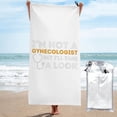 thumbnail image 1 of No soy ginecólogo, pero echaré un vistazo Toalla de playa Toallas de baño de microfibra Manta de playa suave para desfiles Natación Yoga Mujeres Hombres, 1 of 4