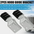 thumbnail image 2 of 2x Upper Hood Guide Bracket Set - Compatible with Peterbilt 388 and 389 Models (2008-2023) - Replaces MPB75133 & L11-6133, 2 of 8