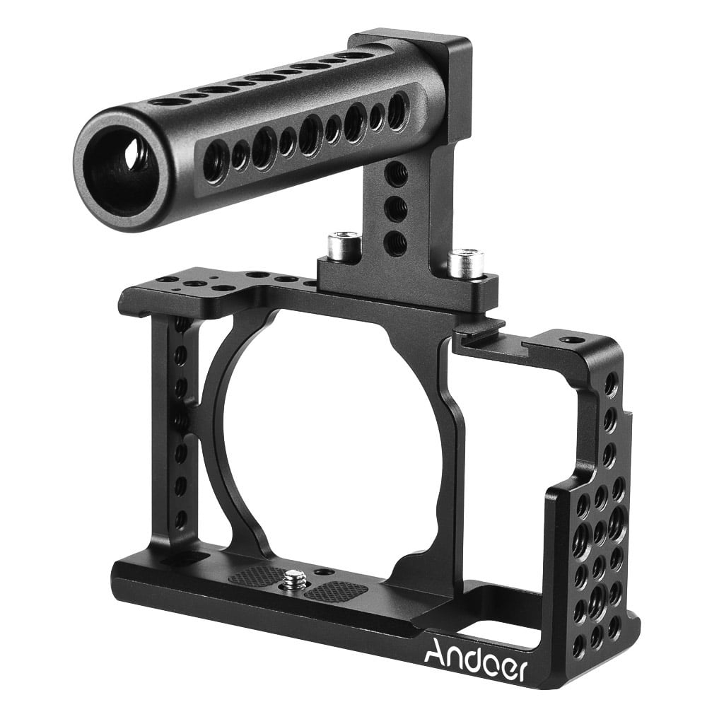 Andoer Protective Video Camera Cage + Top Handle Kit Aluminum Alloy Film Making System for Sony