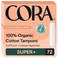 thumbnail image 1 of Aplicador orgánico Tampons Cora Super Plus Absorbency x72, 1 of 9