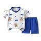 thumbnail image 1 of Odeerbi 2-10 Años Conjunto de Verano Para Niños Camisetas de Manga Corta de Algodón Con Estampado Pantalones Cortos Conjunto de Dos Piezas, 1 of 3