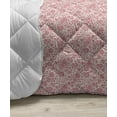 thumbnail image 3 of Coral Down Alternative Comforter, Peonies English Roses Victorian Bouquet Corsage Blossoms Flourish, Microfiber Quilt for All Season, 5 Sizes, Dark Coral Pale Pink, by Ambesonne, 3 of 3