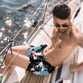 thumbnail image 2 of luoweisi Men's Beach Shorts Quick Dry Swim Trunks with Mesh Lining Cartoon Cow 2XL, 2 of 5