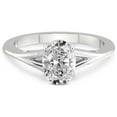 thumbnail image 3 of 4 Carat IGI Certified Oval Shape Lab Grown Diamond Engagement Ring | 14K White Gold | Cynthia Split Shank Diamond Ring | FG-VS1-VS2 Quality Friendly Diamonds, 3 of 5
