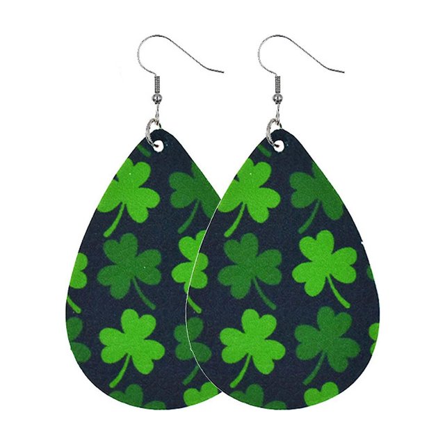 Pendientes Joyas en forma de gota verde Regalo de vacaciones para mujer oso de fresa Electrónica
