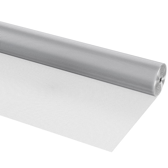 KFFKFF 1/4 Inch Hardware Cloth, 48 Inch x 100 Ft, 23 Gauge Wire Mesh Roll, Hot-Dip Galvanized Welded Metal Fencing for Garden, Poultry, and Plant Protection