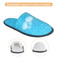thumbnail image 3 of Balery Sky Blue Glitter Pantuflas de Casa de Felpa Silenciosas con Diseño Estampado, Zapatillas Cómodas Antideslizantes de Algodón para Interior-Medium, 3 of 8