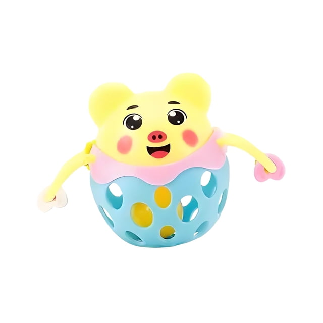 Yellow Giraffe Shaped Whack A Mole Toy For Children Early Education Puzzle Game Desktop Activity Size 9.17X6.97X2.64 Inches