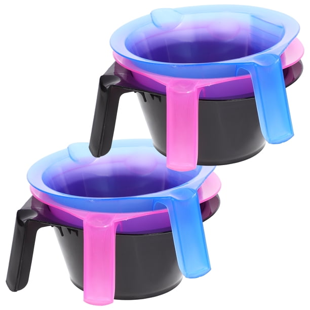 EeaseMX Cuenco para tinte para el cabello, básculas transparentes profesionales, cuenco para reflejos, Kits de tinte para el cabello para salón (Color aleatorio), 6 uds.