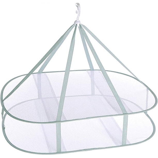 Foldable Hanging Mesh Drying Net - 2 Layers Bra Underwear Socks Multifunctional for Laundry And Quickly Dry Your Drying Easily