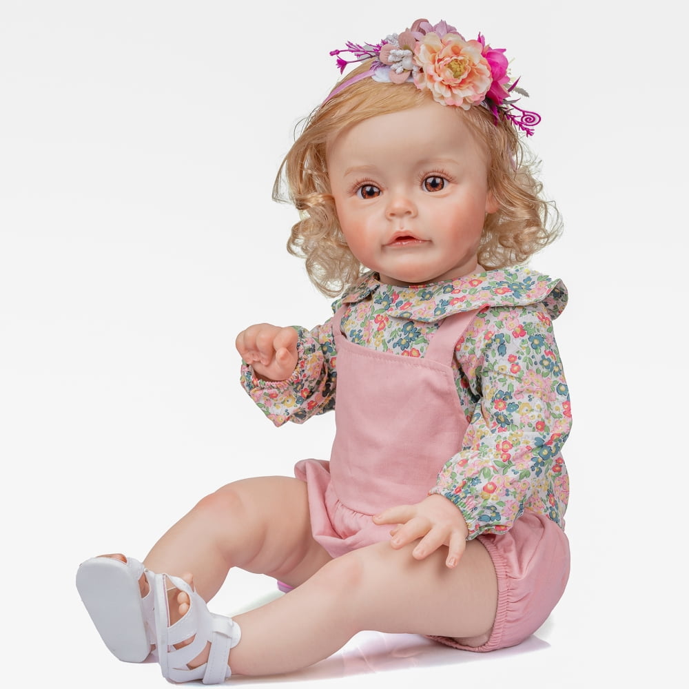 Reborn Baby Kits Soft Silicone Vinyl Head Arms Legs 24" Doll Lovely Good Wonder 