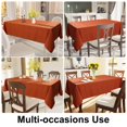 thumbnail image 6 of Smiry Waterproof Rectangle Tablecloth, 52x70 Rust Polyester Table Cloth, Decorative Table Cover, 6 of 7