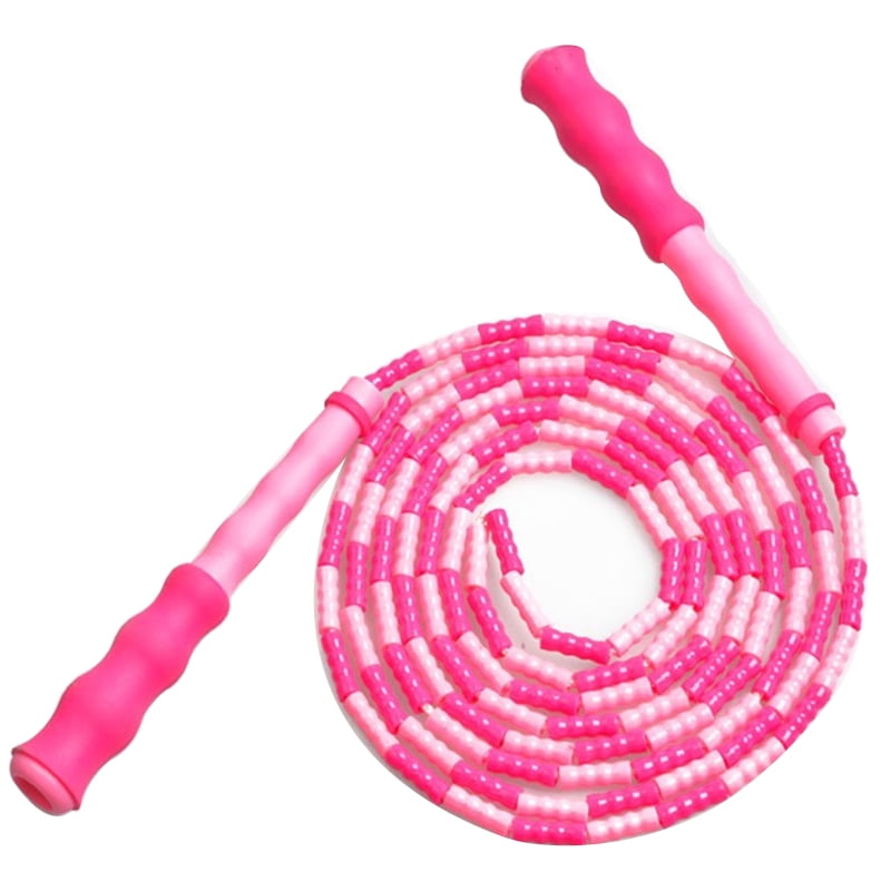 Plastic Handle Fancy Workout Speed Rope with Free Carry Bag Jump Rope Soft Beaded Segment Adjustable and Premium Skipping Rope Tangle-Free and for Kids Plastic Handle Fancy Workout Speed Rope with Free Carry Bag Jump Rope Soft Beaded Segment Adjustable and Premium Skipping Rope Tangle-Free and for Kids