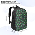 thumbnail image 2 of Uemuo Dino Christmas Party Printed Durable 17-inch Student Backpack - Lightweight, Waterproof, Adjustable Straps, Ideal for School, Work, Travel, 2 of 5