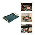 thumbnail image 4 of Plateau de Service à Thé en Plastique avec Poignées Grand Plateau Rectangulaire Moderne pour Table Basse, 4 of 7
