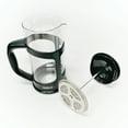 thumbnail image 2 of The London Sip Glass French Press Immersion Brewer Coffee Press Stainless Steel Filter System, 12oz, Black, 2 of 4