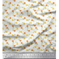 thumbnail image 1 of Soimoi White Rayon Fabric Rose Floral Printed Fabric 1 Yard 42 Inch Wide, 1 of 3