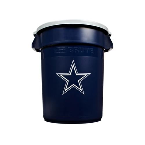 Dallas Cowboys 32g Brute Trash Can Walmart Walmart