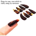 thumbnail image 2 of HUGFEGWE Guzheng Finger Picks, Silicone Polymer Guzheng Nail Covers 8Pcs Easy To Fine Workmanship Delicate for Replacement(Tortoiseshell Color) CJB91-45833, 2 of 9