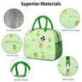 thumbnail image 4 of Lunch Bag Lunch Box for Women Reusable Insulated Lunch Bags,Water-Resistant Avocado Pattern Cooler Lunch Tote Bag, Large Capacity for Work Travel Picnic, 4 of 6