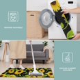 thumbnail image 6 of Black Green Leaf Sunflower Pattern Kitchen Rugs Sets Of 3,Kitchen Runner Rugs Non Skid Washable,Decorative Kitchen Floor Mats for Kitchen,Sink,Laundry,17"x30"+ 17"x47" + 17"x59", 6 of 6