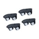 thumbnail image 5 of 4 ruedas giratorias pequeñas con rotación de 360 degree, patas universales de goma, ruedas giratorias Negro, 5 of 9