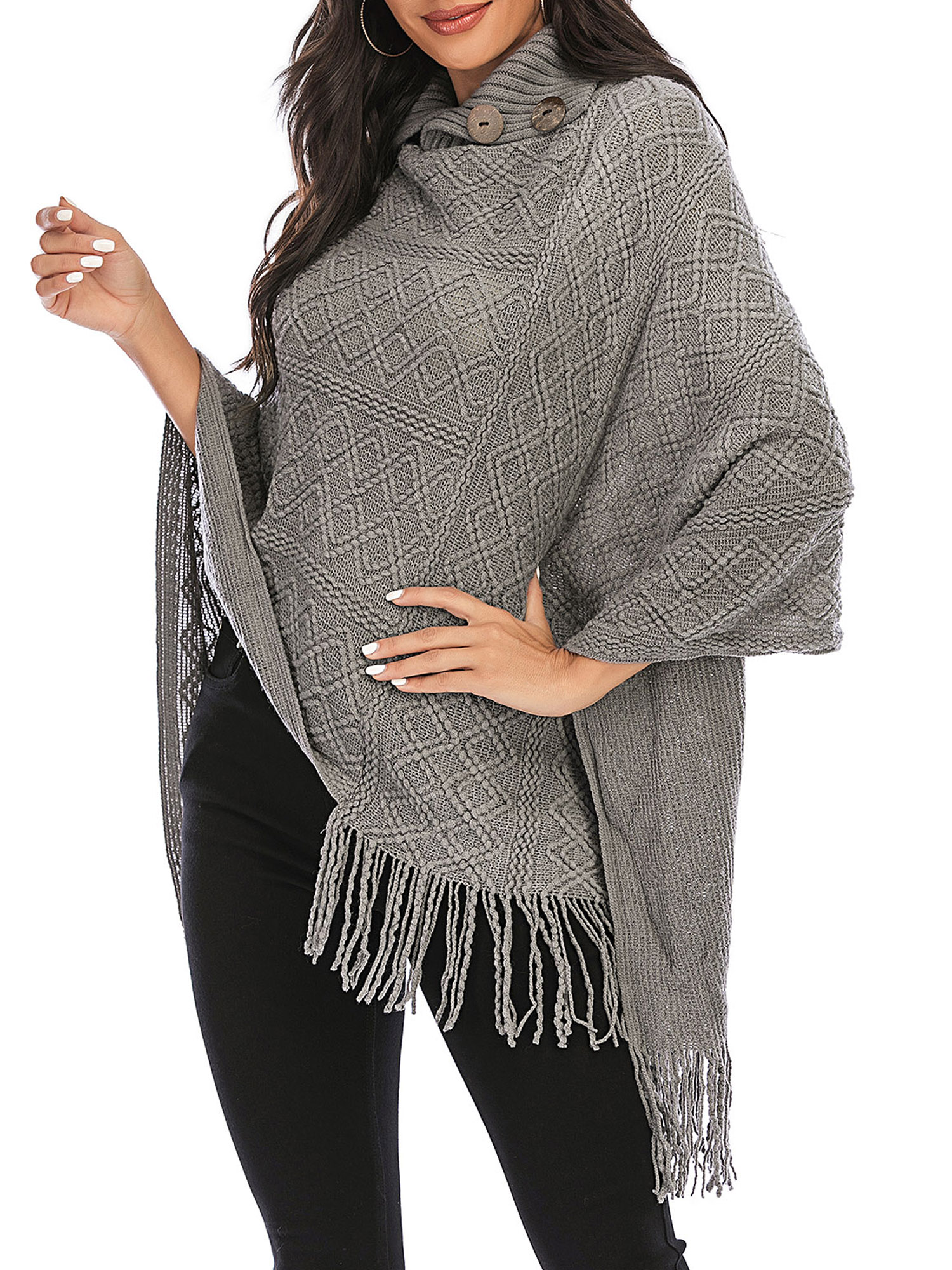 womens poncho cardigan