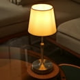 thumbnail image 6 of Portable Cordless Table Lamp Usb Rechargeable Fabric Shade Desk Lamp Decor Light (Silver), 6 of 10