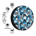 thumbnail image 4 of Sikiie Sea Turtle Life PVC Leather Spare Tire Wheel Cover Spare Tire Cover, for Car Truck SUV Camper Trailer Universal Fit(14-17in)-15 inch, 4 of 6