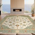thumbnail image 2 of Design&I 4'x6' Ultra Soft Area Rug, Vintage Southwestern Border Distressed Scroll Boho Ornate Bordered None Fluffy Washable Non Shedding for Bedroom Living Room Home Office, 2 of 7