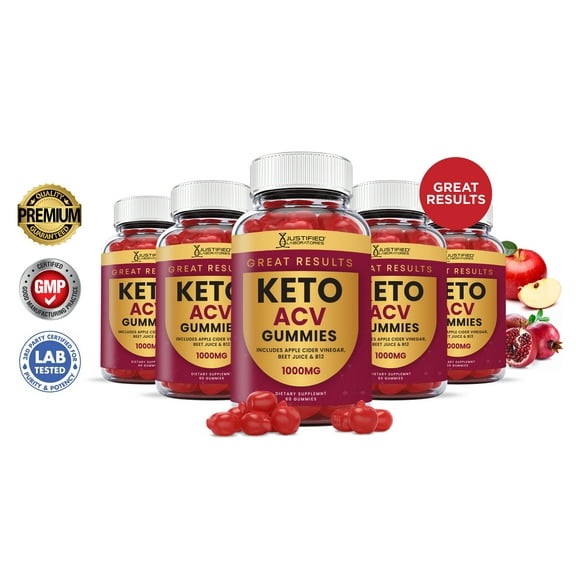 (5 Pack) Great Results Keto ACV Gummies 1000MG Dietary Supplement 300 Gummys