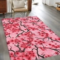 thumbnail image 2 of Area Rugs 2.7'x5', Chinese Flowers Carpet for Living Room Bedroom Dining Room, Spring Pink Peach Blossoms Floral Throw Kitchen Rugs Non Slip Washable Rectangle Indoor Outdoor Rugs, 2 of 8
