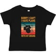 thumbnail image 3 of Inktastic Drummer Funny Retro Plans With My Drums Boys or Girls Baby T-Shirt, 3 of 5
