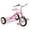 Pink, variant on Radio Flyer 34GX Kids Classic Steel Framed Tricycle with Handlebar Bell, Pink