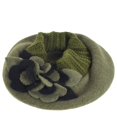 thumbnail image 3 of Gorro de invierno VECRY para mujer, boina francesa, 100% lana, vestido floral, 3 of 4