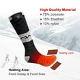 thumbnail image 6 of Savior Heat 7.4V Electric Heated Scoks Battery Pack Included Compression Socks Winter Heating Crew Socks for Women Men，2200mAh, 6 of 10