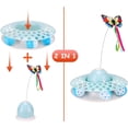 thumbnail image 2 of Juguetes para gatos: Juguete eléctrico automático y divertido con forma de mariposa y pelota para hacer ejercicio, juguetes interactivos para gatos de interior con 3 piezas de repuesto (1 paquete), 2 of 5