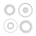 thumbnail image 4 of FLhrweasw Troqueles Corte Papel para Corona Flores Plantilla Metal Sello Silicona Molde (C), 4 of 9