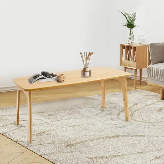 80*40*35cm Bamboo Folding Floor Table Foldable Low Coffee Table Portable Coffee Table for Sitting