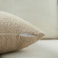 thumbnail image 4 of Fancy Homi Set of 2 Oatmeal BohoTextured Boucle Decorative Throw Pillow Covers 20x20 inch for Couch Bed Sofa Bedroom, Aesthetic Modern Home Decor, Soft Square Terracotta Accent Pillow Case 30x50 cm, 4 of 5