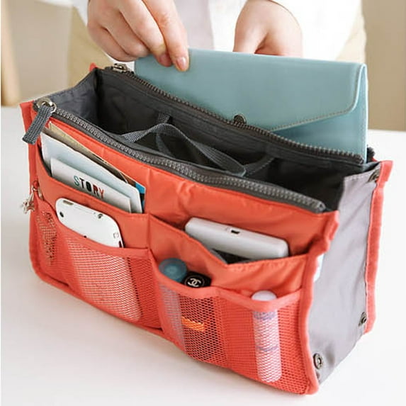 Double Zipper Bag Multi-function Bag Medium Bag Cosmetic Storage Bag Travel Bag Makeup Cosmetic Bag Travel Organizer for Accessories
