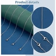 thumbnail image 4 of 12 cadenas de serpiente para hombre y mujer, de acero inoxidable 304, con baño de plata al vacío., 4 of 6