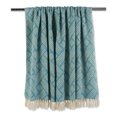 thumbnail image 2 of Design Imports CAMZ11759 Jeté Couverture Tressé Panier Sarcelle, 2 of 2