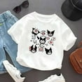 thumbnail image 4 of Sanrio Girls Summer Spring T-Shirt Short Sleeve Children's Clothing Tops Kuromi Cartoon Cute Girls Versatile Casual Gift, 4 of 9