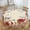 Cherry Crates Butterflies, variant on Floral Blue White Circle Round Tablecloth Waterproof Oil Proof Spill Proof Table Cloth 70" for Camping, Dining, Indoor and Outdoor Table Cover